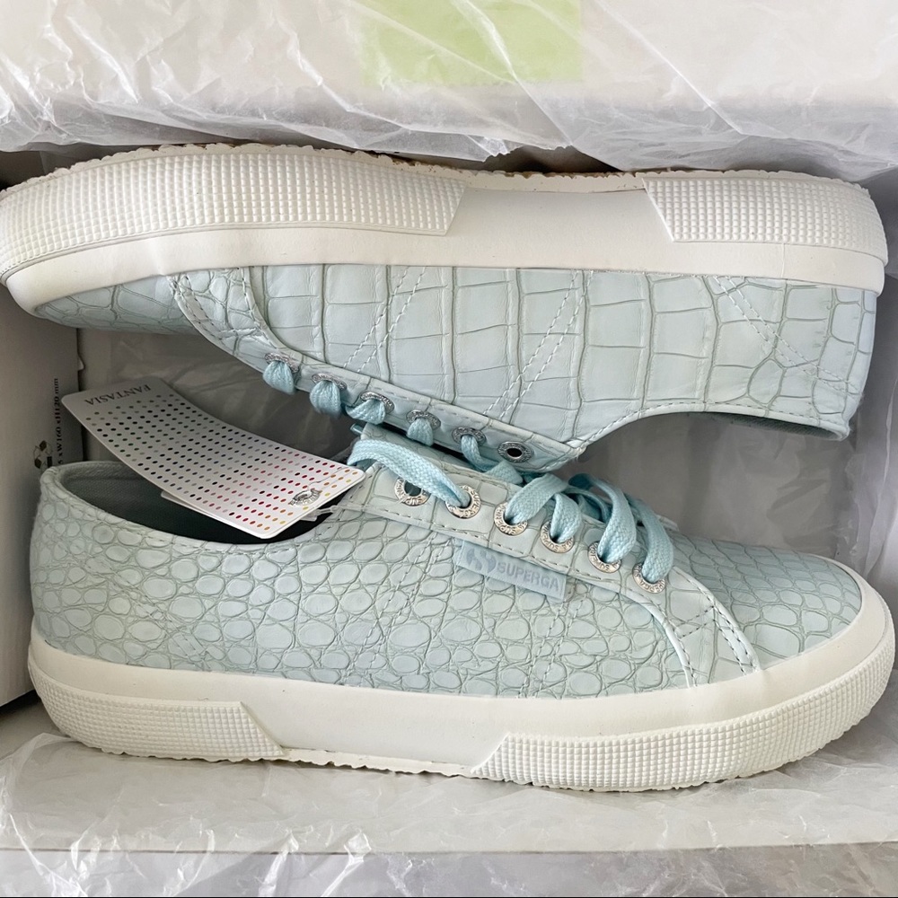 Superga Synth Crocodile Embossed Sneakers- 39